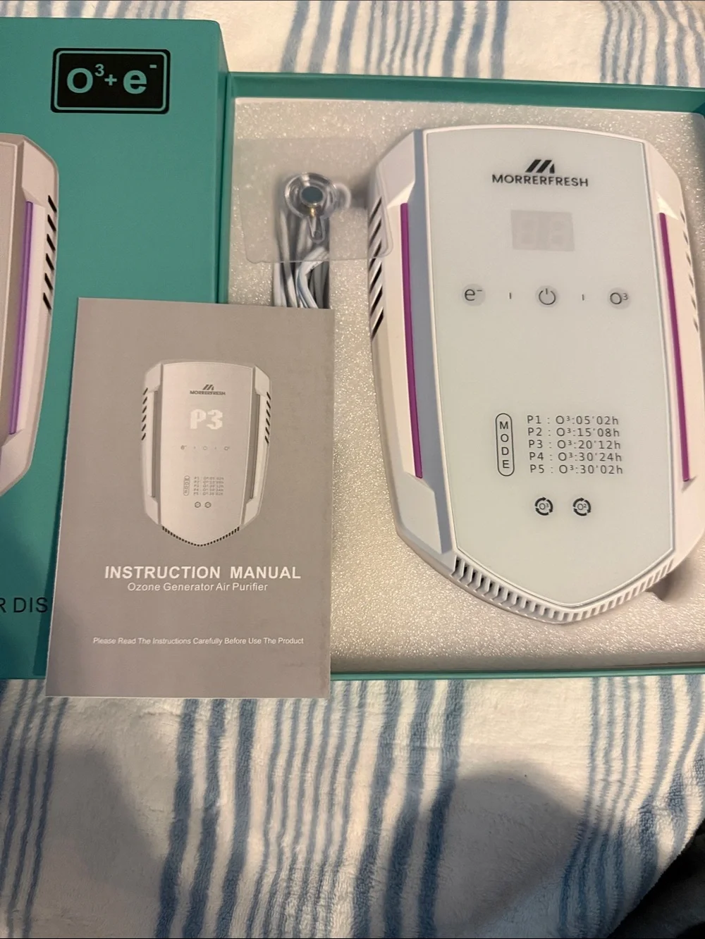 Portable Odor Control Air Purifier for cats and dogs in White